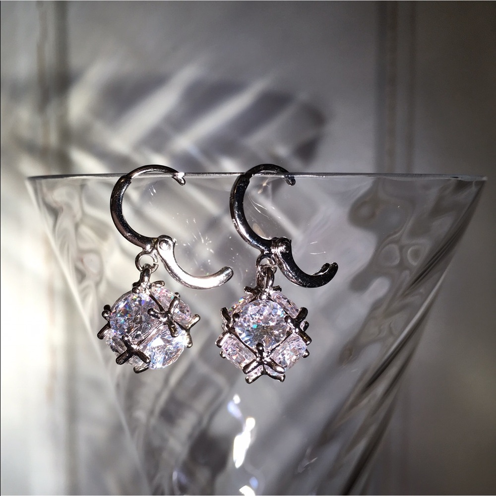 CUBIC ZIRCONIA WHITE GOLD FILLED SETTING - Picture 6 of 8